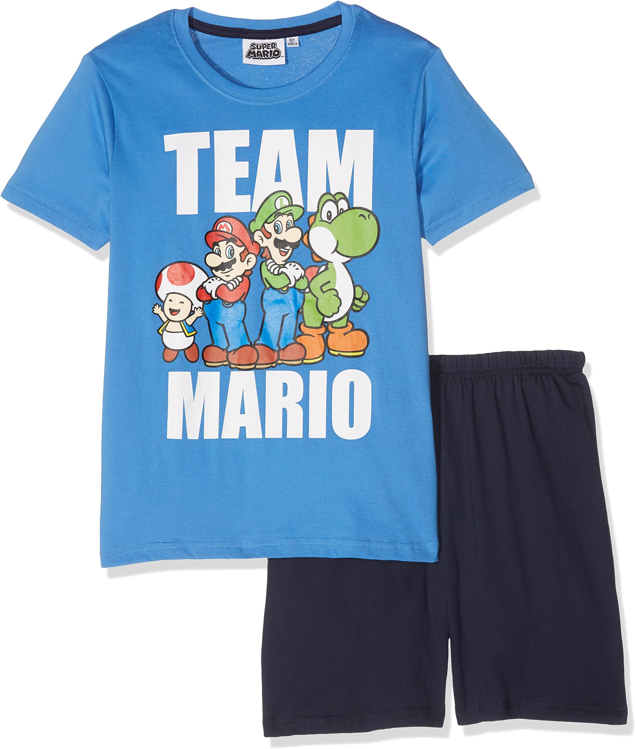 Super Mario Boys Short Sleeved Pyjama Set