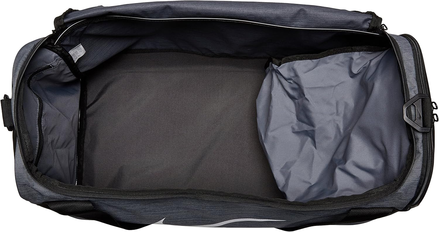 ナイキ ブラジリア トレーニングダッフルバッグ S One Size グレー スポーツショルダーバッグ エナメルバッグ Amazon