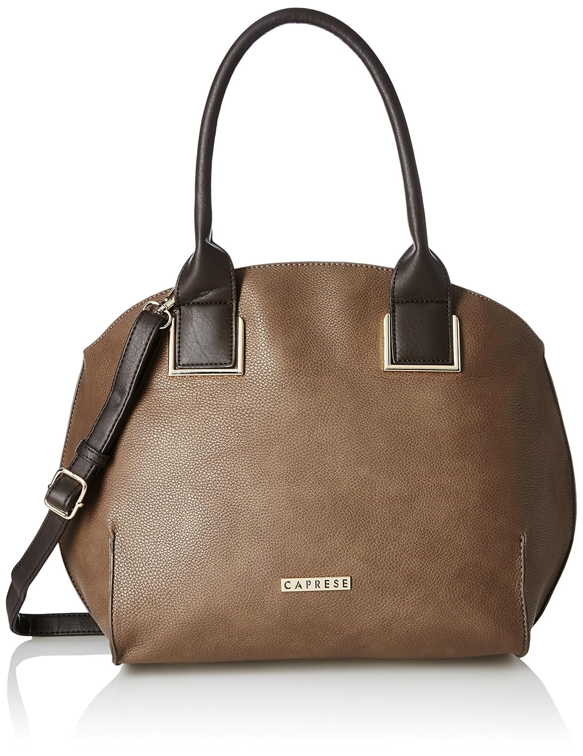 caprese kylie women's satchel (tan)