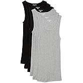 Amazon Essentials Men's Lightweight Tank Undershirts, Pack of 6