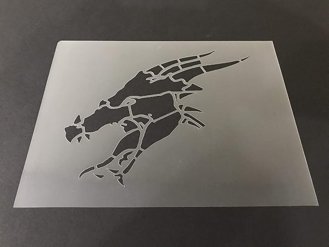 Amazon.com: Dragon Stencil #1 Reusable 10 mil Thick 8in x 10.5in sheet