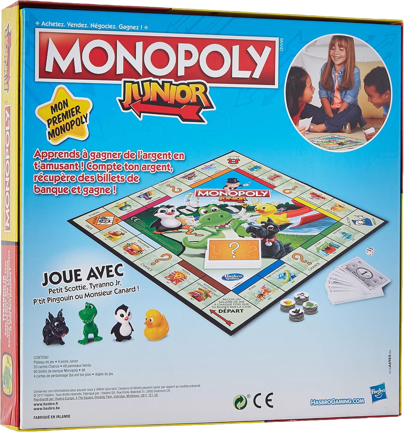 Monopoly Junior - Board Game for Children - Board Game - French Version Amazon Exclusive, Nee - Image 3