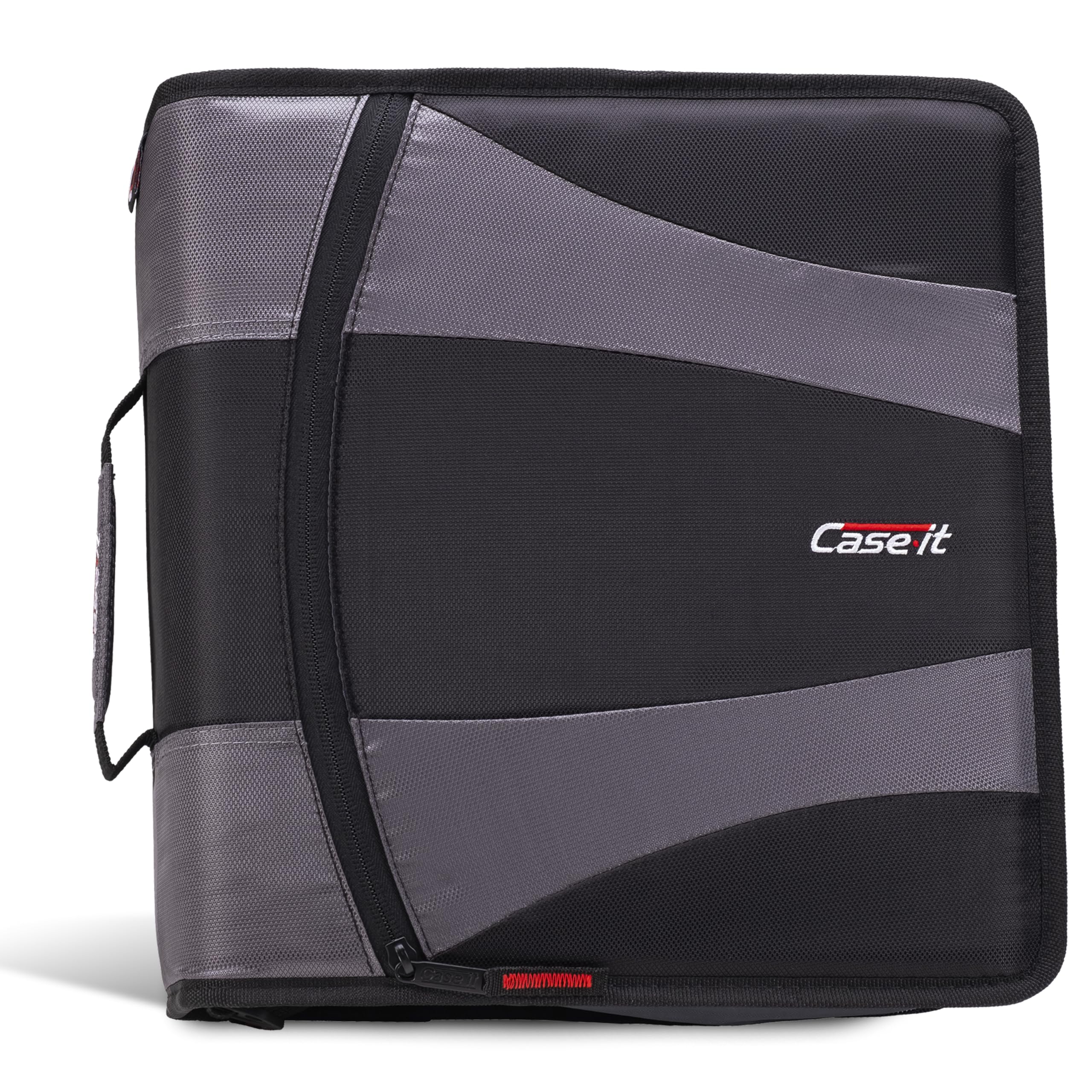 Photo 1 of Case-it The Dual 2.0 2-in-1 Zipper Binder | Two 2-Inch D-Rings, 700 Sheet Capacity, 5-Subject Expanding File Folder, Multiple Pockets & Storage Organizer, Shoulder Strap | Dual-301 Black