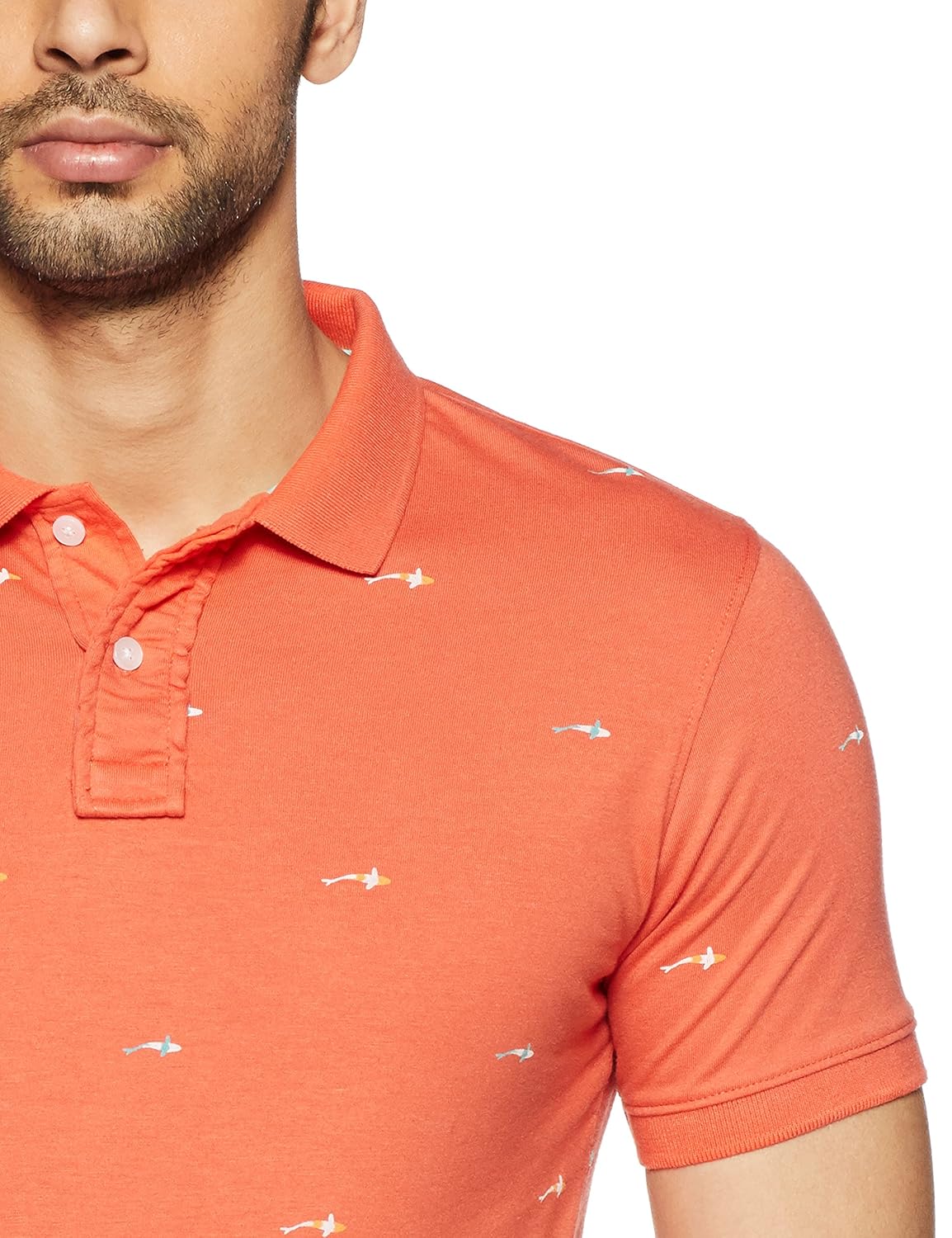 peter england men's plain slim fit polo