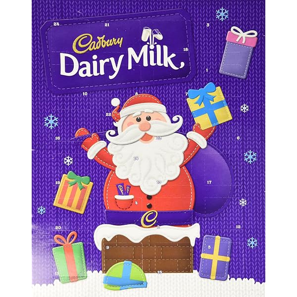 Amazon.com : Cadbury Dairy Milk Advent Calendar : Holiday Decor Advent  Calendars : Grocery & Gourmet Food