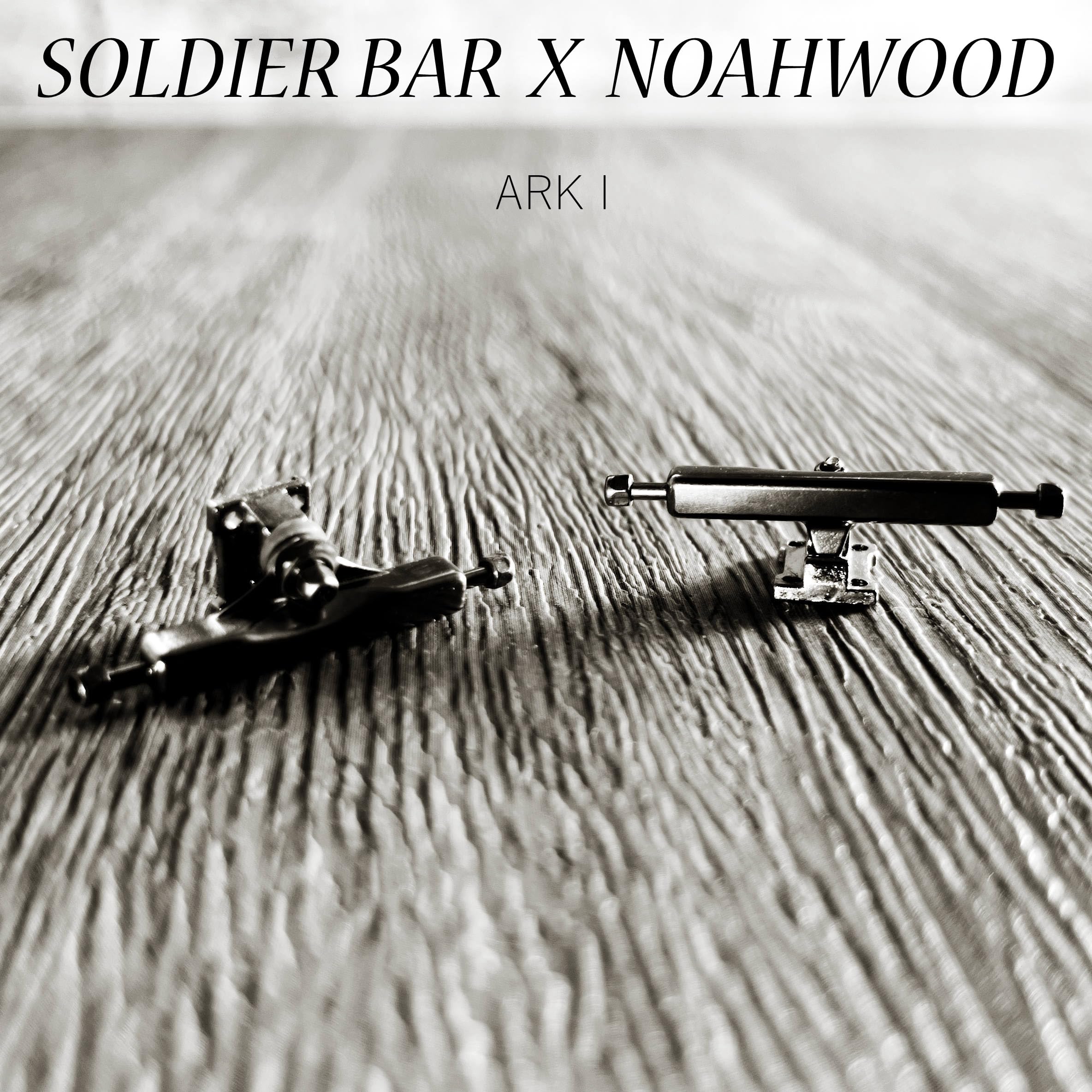 SOLDIER BAR Soldierbar Pro Fingerboard Complete (6-Laye 35.5mm Deep Concace Handmade Maple Deck+ ARK i 34.5 Truck+Pro Ice Wheels) (NO Skate NO Life)