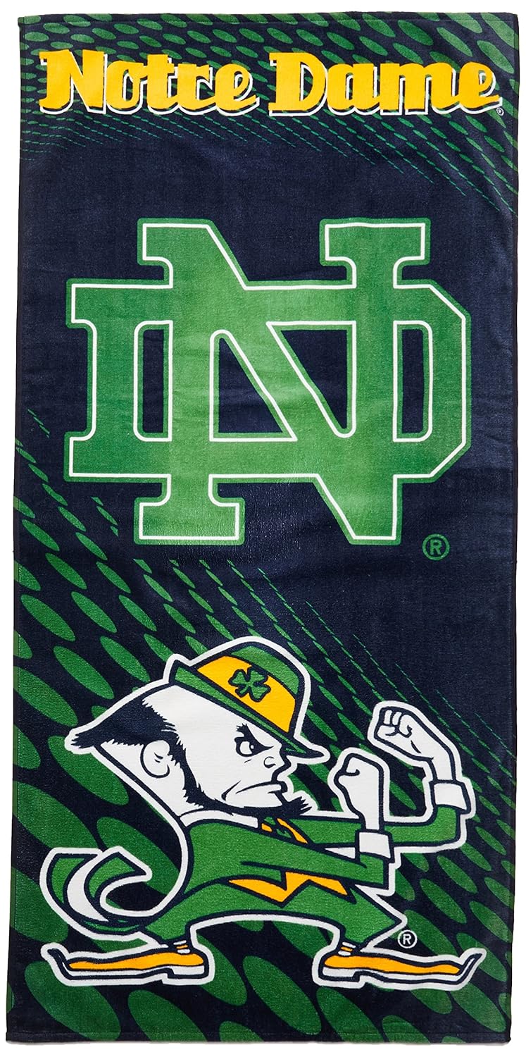 NCAA Notre Dame Fighting Irish Emblem Beach Towel