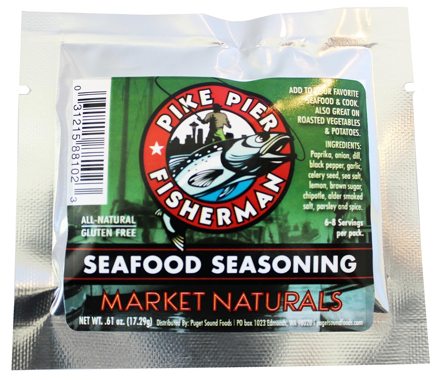 Pike Pier Fisherman Seafood Seasoning Flavor Packet