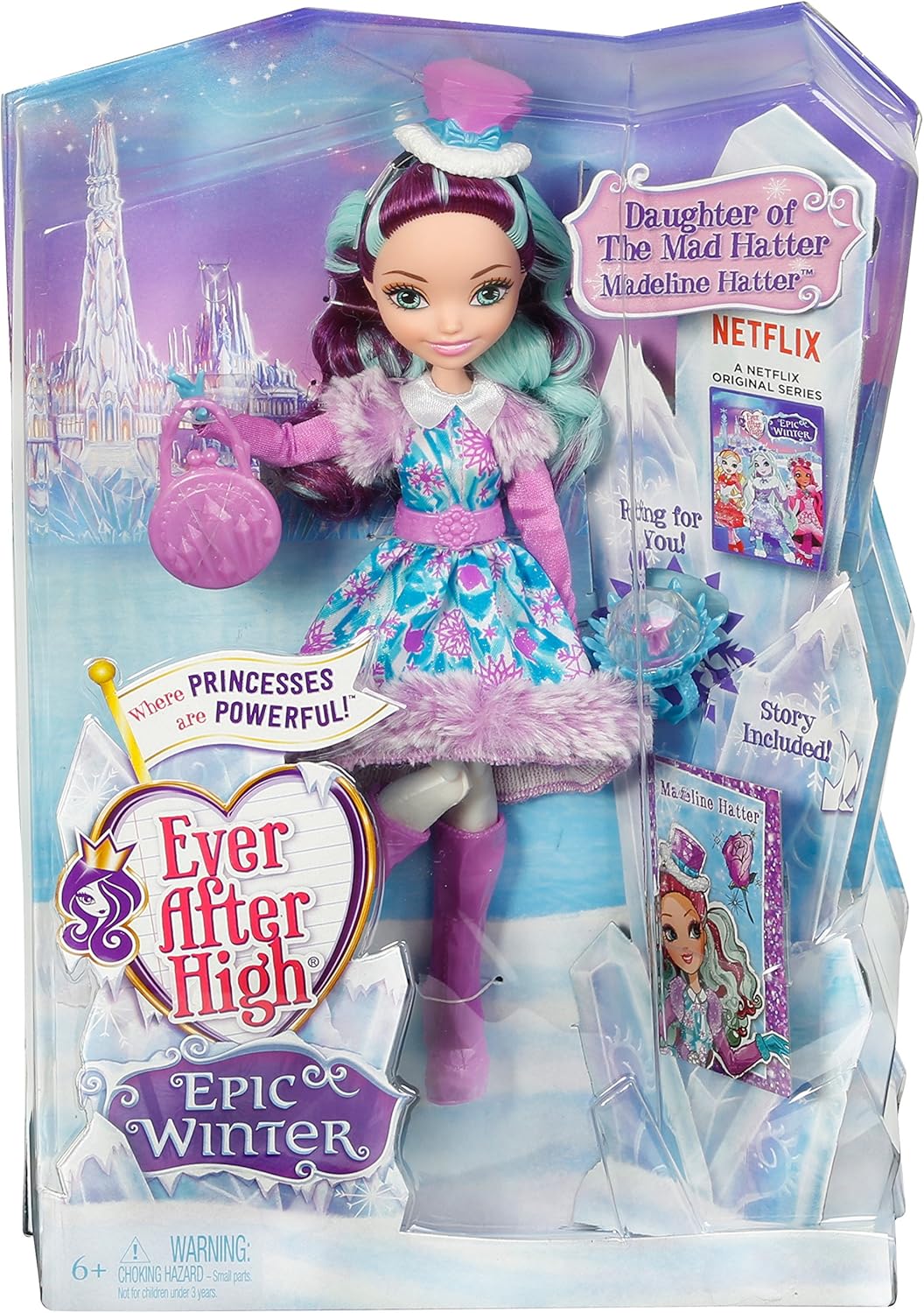 Amazon Com Ever After High Epic Winter Madeline Hatter Doll Toys