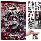 Halloween Stickers Gothic Sticker Book for Adults, Goth Scrapbook Paper | Vintage Witchy Spooky Style, Bulk Junk Journal Supplies for Planner, Laptop, Collage Crafts, Gift for Teen Girls, Adults
