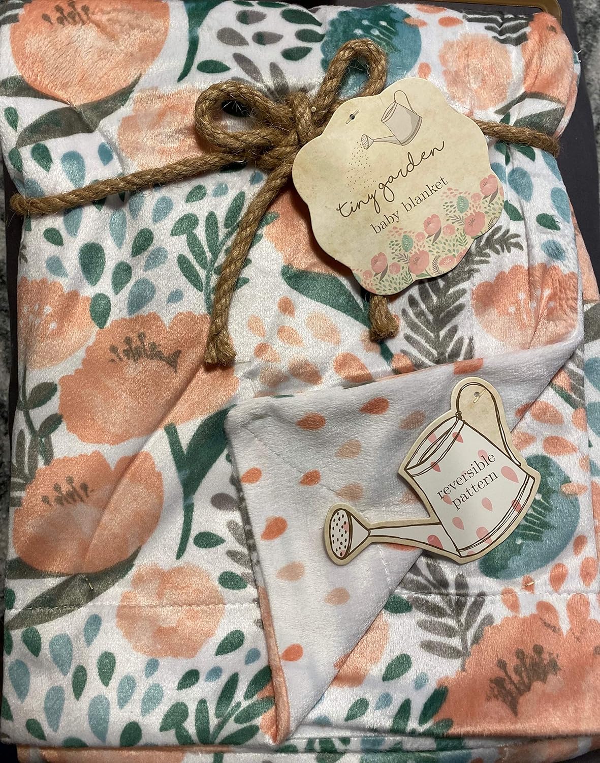 tiny garden baby blanket