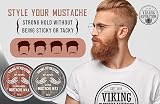 Viking Revolution Mustache Wax 2 Pack Citrus & Sandalwood Strong Hold view 6