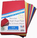 Be Creative A2 Recycled Sugar Paper 20 Sheets 10 Colours 60 x 42cm view 3