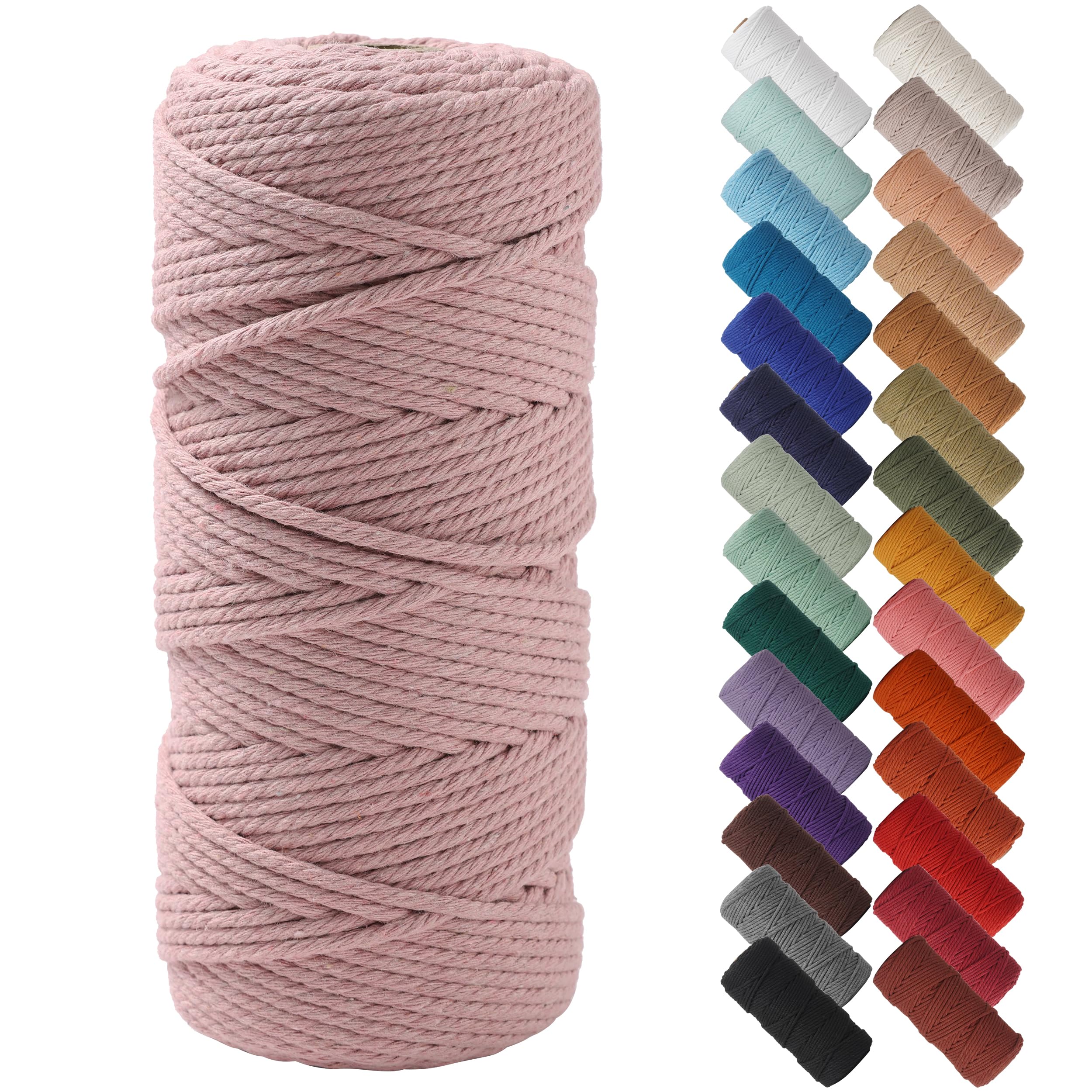 NOANTA Dusty Pink Macrame Cord 3mm x
