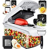 Fullstar Vegetable Chopper - Food Chopper - Onion Chopper - Vegetable Slicer & Spiralizer - Veggie Chopper with Container - K