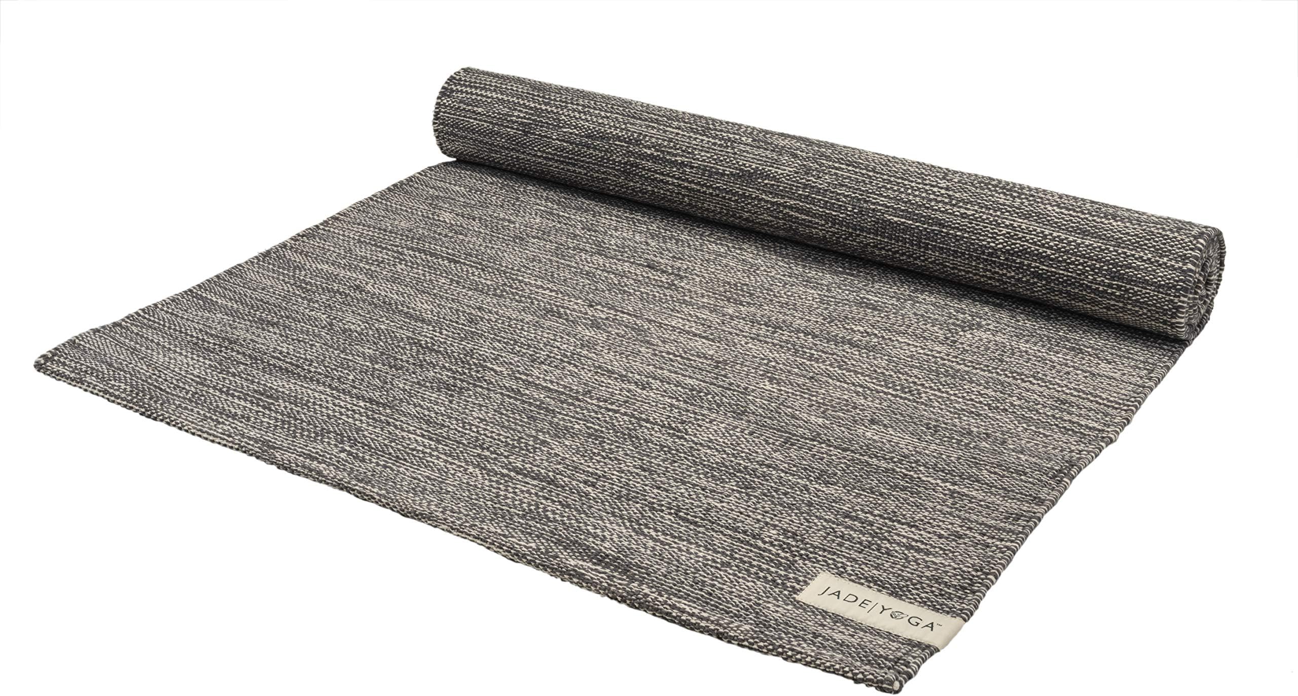 Jade Yoga Organic Cotton Hand Loomed Yoga Mat 72" Indigo