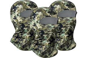 QINGLONGLIN Balaclava Ski Mask 3 Pieces Full Face Cover for Men and Women Breathable Full Face Mask for Skiing Outdoor Sports