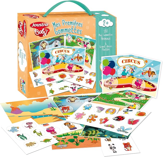 Joustra Carnet De Gommettes 41916 Multicolore Amazon Fr Jeux Et Jouets