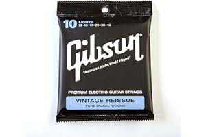 Gibson Gear Vintage Reissue Electric Guitar Strings, Light (10-46)