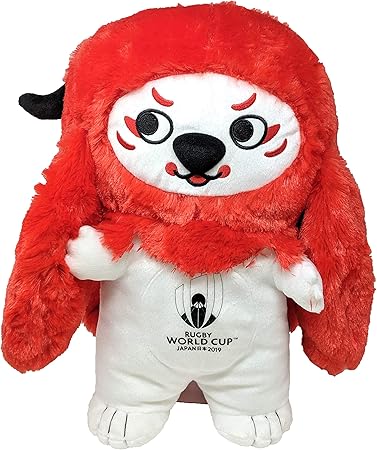 Amazon ラグビー 公式マスコット ワールドカップ レンジー おっきい ぬいぐるみ 42cm ジー レッド ぬいぐるみ おもちゃ