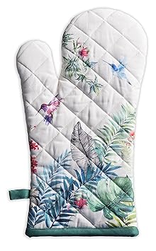 Maison d' Hermine Tropiques Satz of Backhandschuhe (19 x 33 cm) und Topflappen (20 x 20 cm)