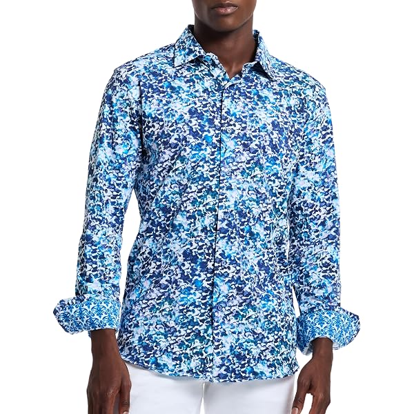 Chemise Homme ROBERT GRAHAM Violet à Carreaux - Taille XL - Occasion Très Bon État