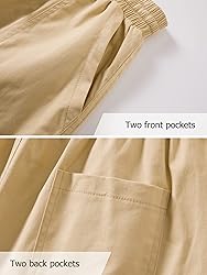 Vcansion Womens Elastic Waist Plus Size Summer