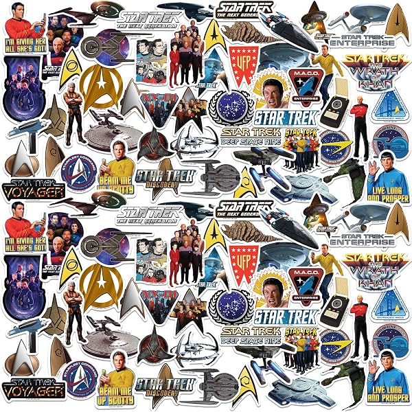 The Star Trek Sticker Book: Okuda, Michael, Drexler, Doug, Okuda