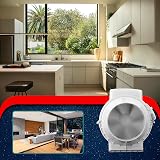 Fantronix 100 mm Inline Bathroom Extractor Fan Run-On Timer Quiet view 10