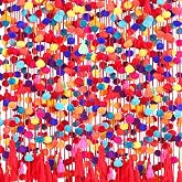 VitalCozy 24 Pcs Mexican Pom Pom Garland Colorful 59 Feet | Yarn Tassel Decor for Cinco De Mayo Party, Day of the Dead Decorations, Vibrant Fiesta Supplies for Celebrations