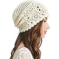 ZLYC Women Summer Knit Beret Handmade Crochet Cutout  display picture 1