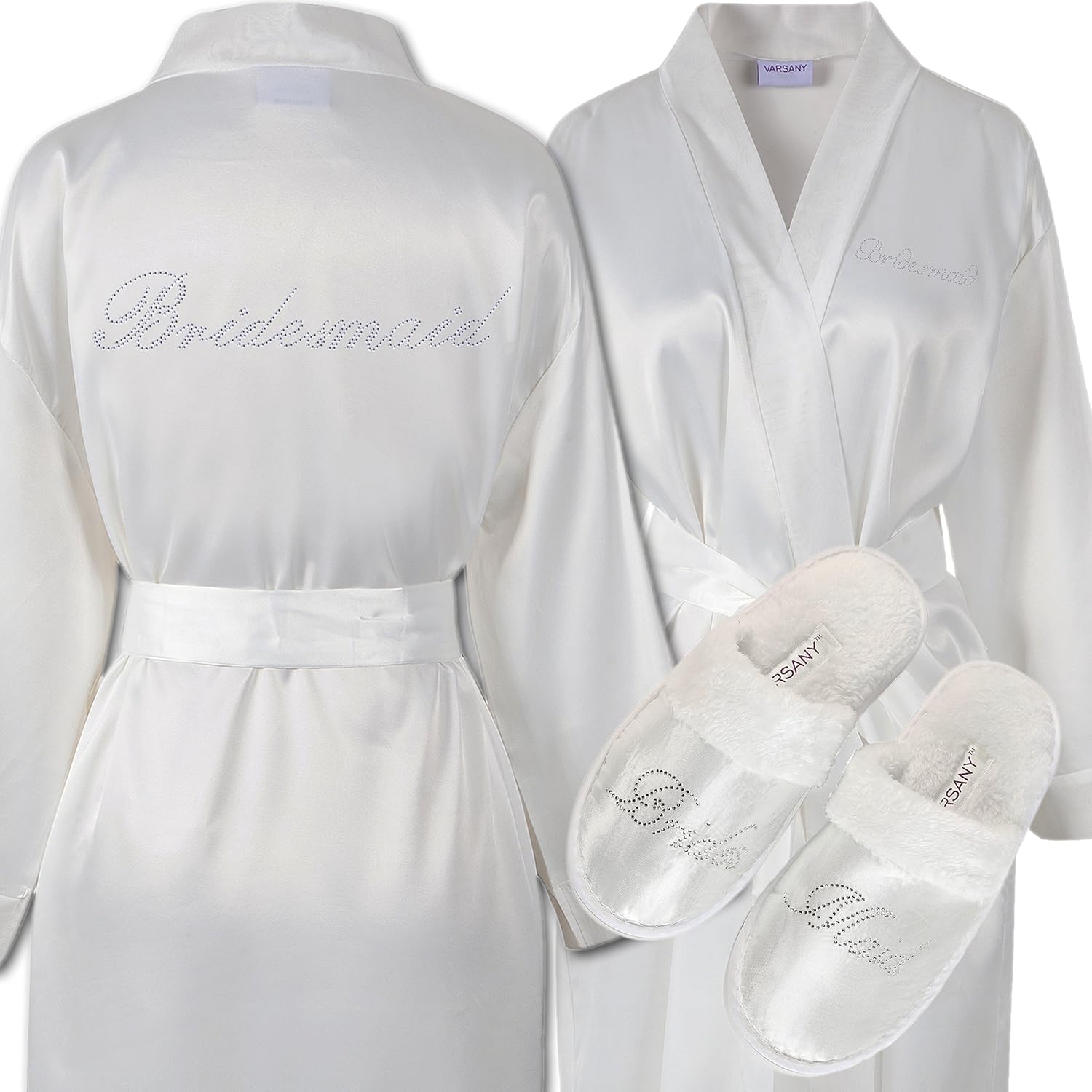 bride dressing gown and slippers