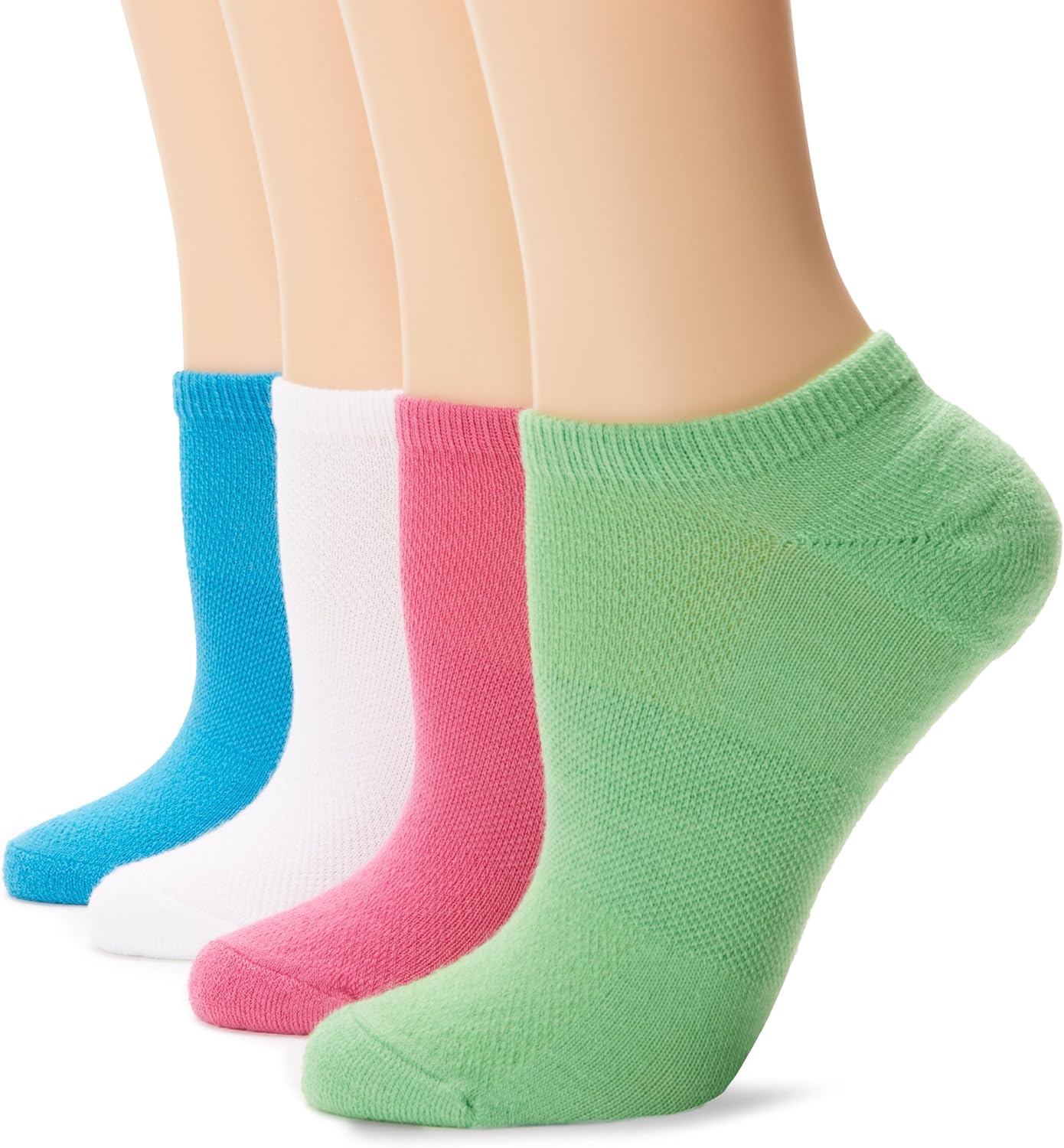 Hanes Women's Fit Comfort Collection No Show Sock (Pack of 4) at Amazon