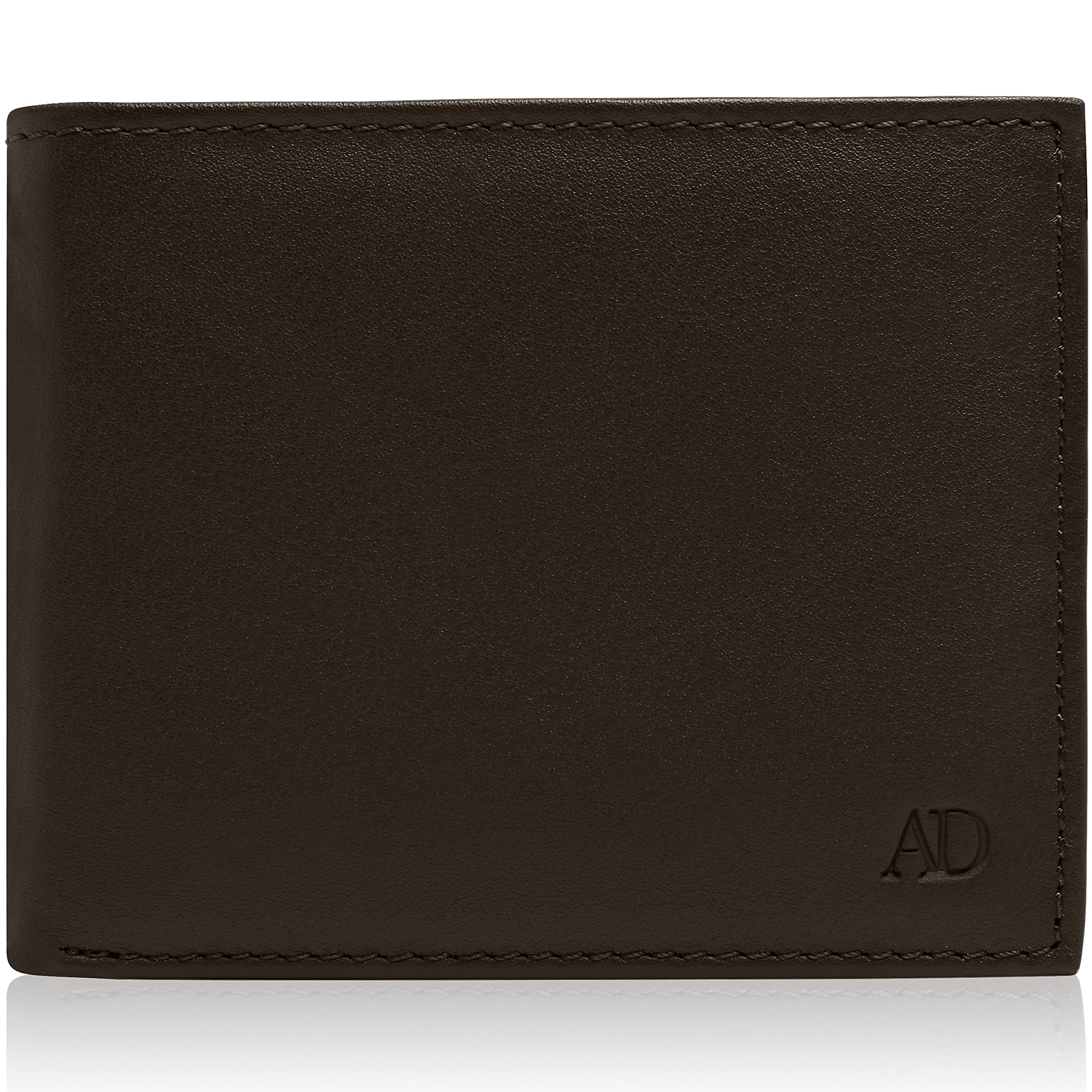 Access Denied Slim Leather Bifold Wallets for Men - Minimalist Mens Wallet RFID Blocking Card Holder with ID Window Box Gifts for Men