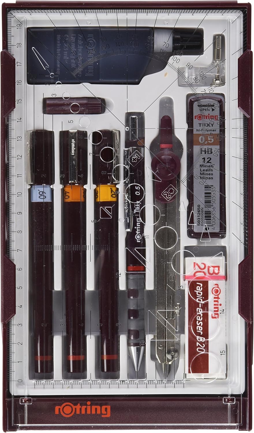 Rotring Isograph Master Set 3X Technical Pens (0.20mm, 0