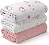 Soarwg Kids Muslin Swaddle Blanket Pack of 3 95 x 100 cm Unisex view 1