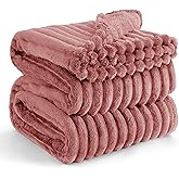 Bedsure GentleSoft Dusty Pink California King Size Blanket for Bed - Cozy Soft Blankets for Women, Cute Small Fleece Throws for Girls, Birthday Gifts for Women, 102x96 Inches