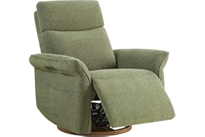 CHITA Power Recliner Chair, Electric Triple-Motor Swivel Glider Nursery Rocking Chair with Adjustable Power Headrest and Lumb