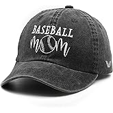 Waldeal Women's Baseball Mom Baseball Cap Adjustable Washed Dad Hat