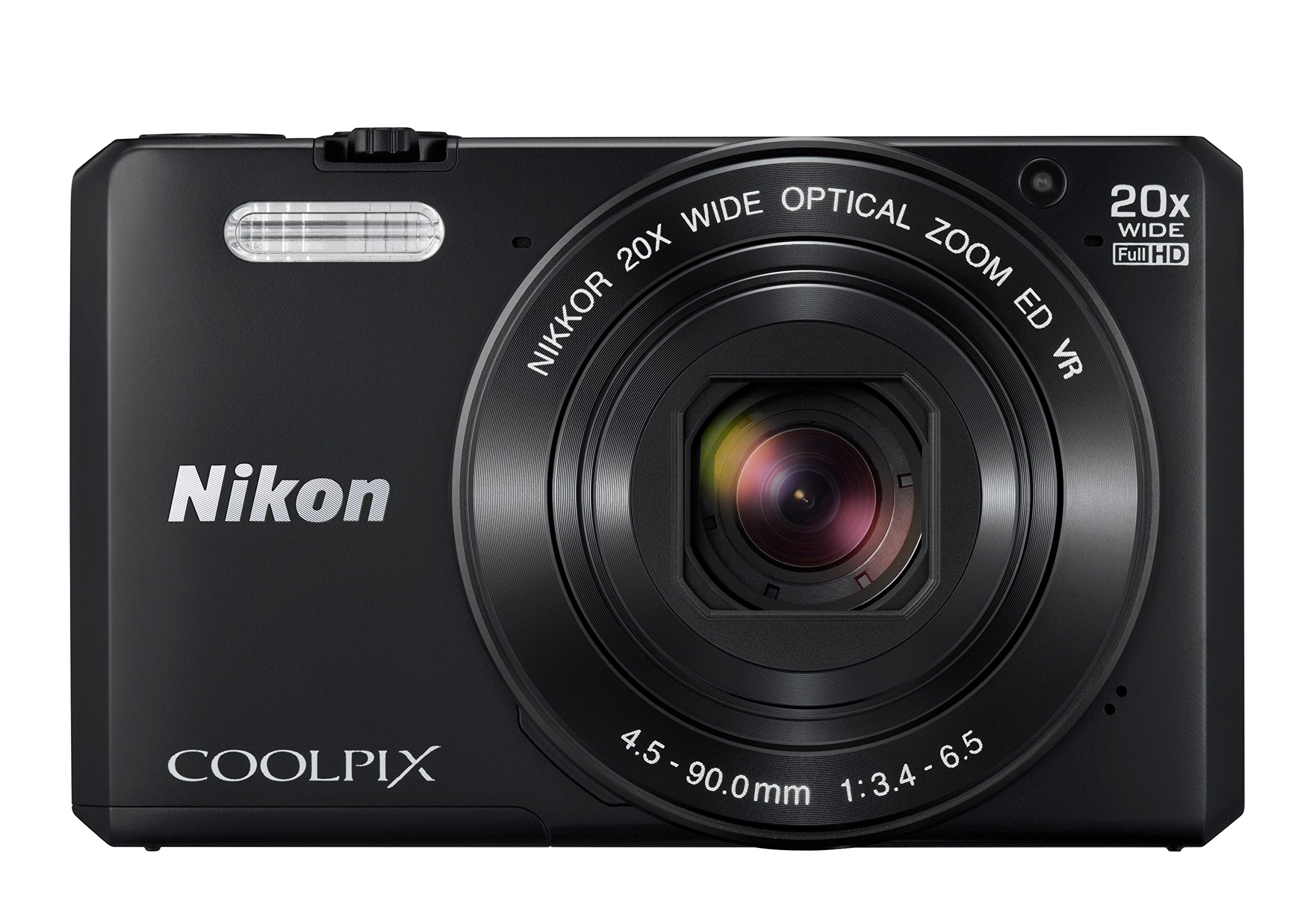 Nikon COOLPIX S7000 Compact Digital Camera - Black (16.0 MP, CMOS Sensor, 20x Zoom) 3.0 -Inch LCD (Renewed)