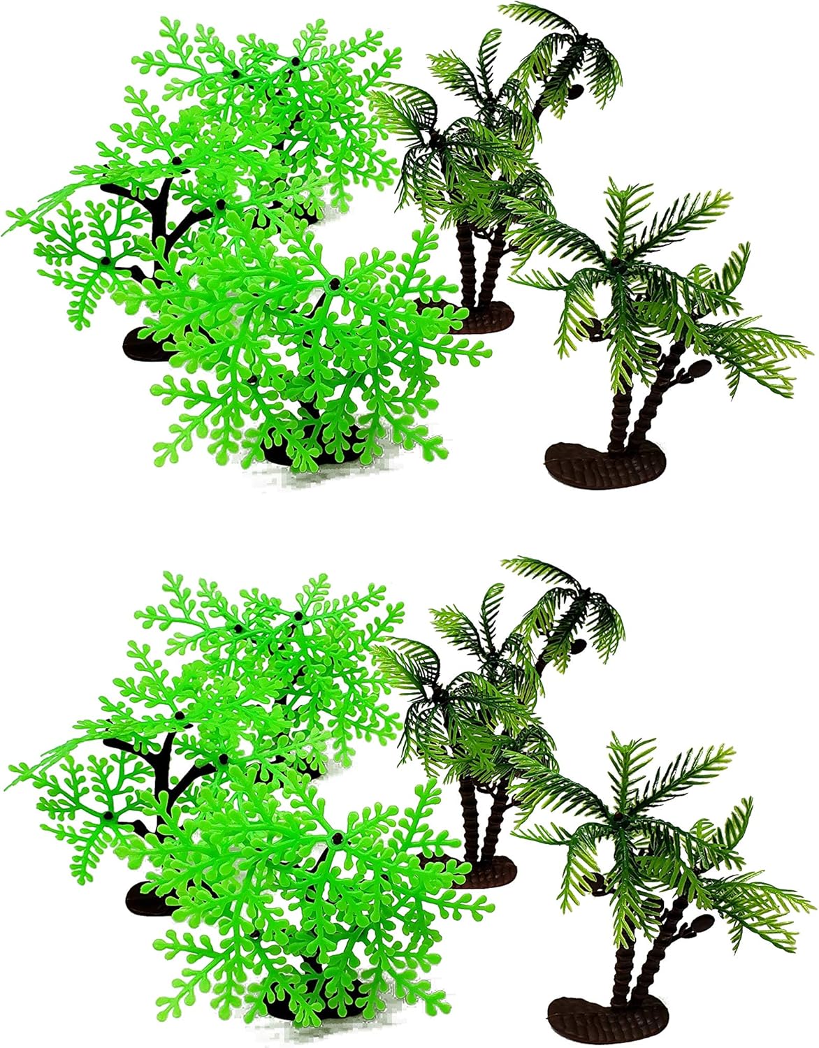 Arcady 12PC Mini Toy Jungle Trees Wide Bushy Trees and Tall Trees Toys & Games