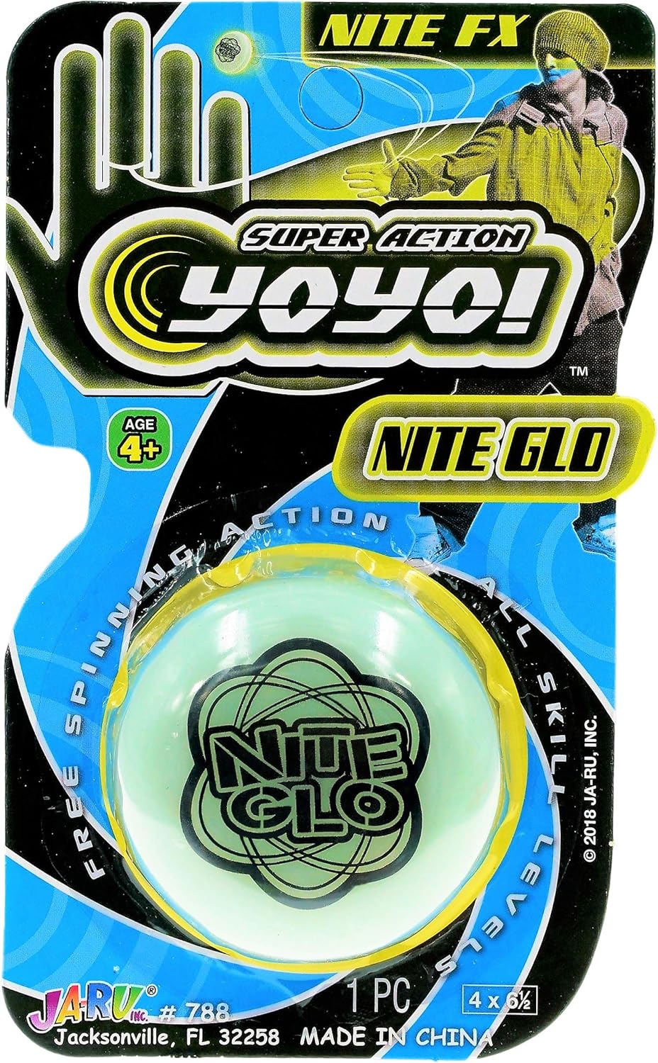 JARU Glow in The Dark Yoyo Game Toy Professional YoYos (1