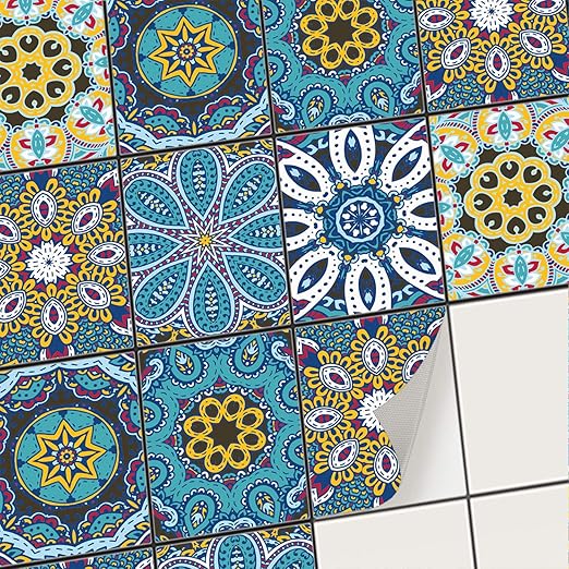 Creatisto Mosaik Fliesen Fliesenaufkleber Fliesenfolie Aufkleber Sticker Fur Wandfliesen I Klebefliesen Deko Folie Fur Fliesen In Kuche U Bad Badezimmer 15x20 Cm I 6 Teilig Amazon De Kuche Haushalt