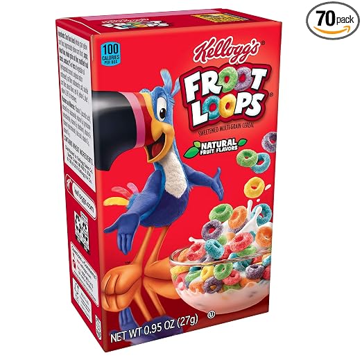 Kellogg's froot loops cereal 0.95oz (038000219740)
