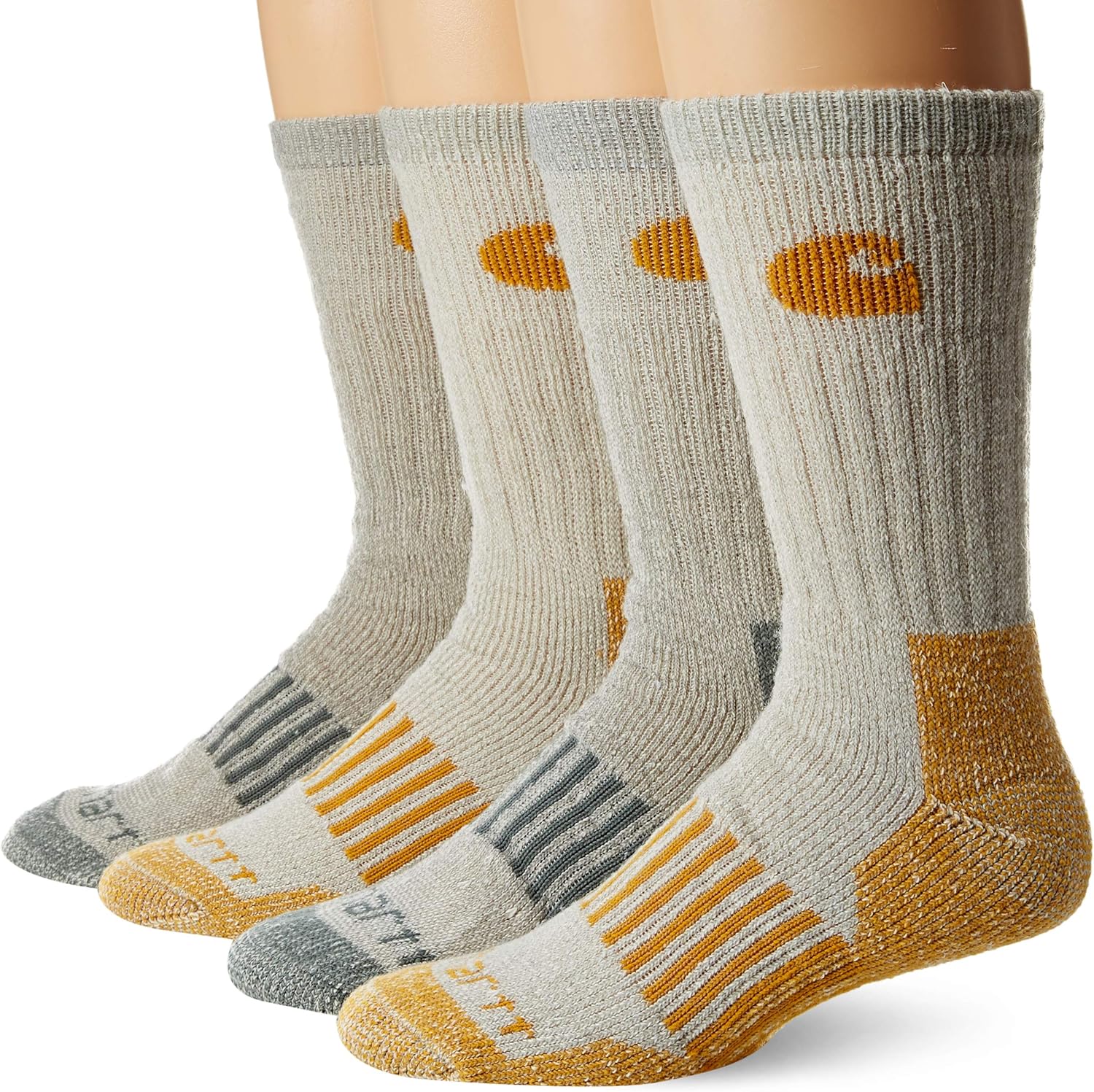 Carhartt mens 4 Pack Thermal Wool Blend Boot Sock Amazon.ca Clothing
