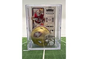 RIDDELL San Francisco 49ers NFL Helmet Shadowbox w/Christian McCaffrey card