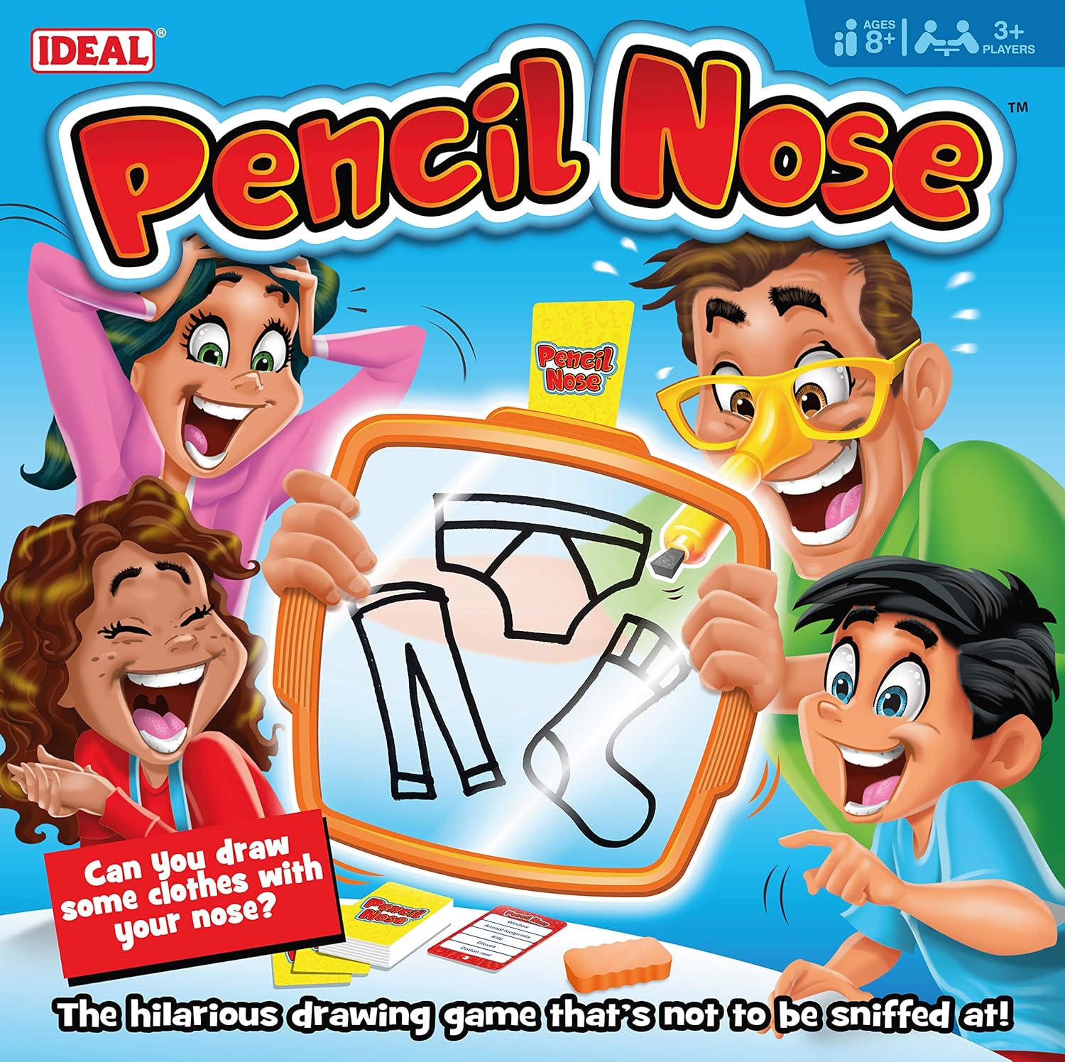 Ideal 10900 Pencil Nose Family Game 