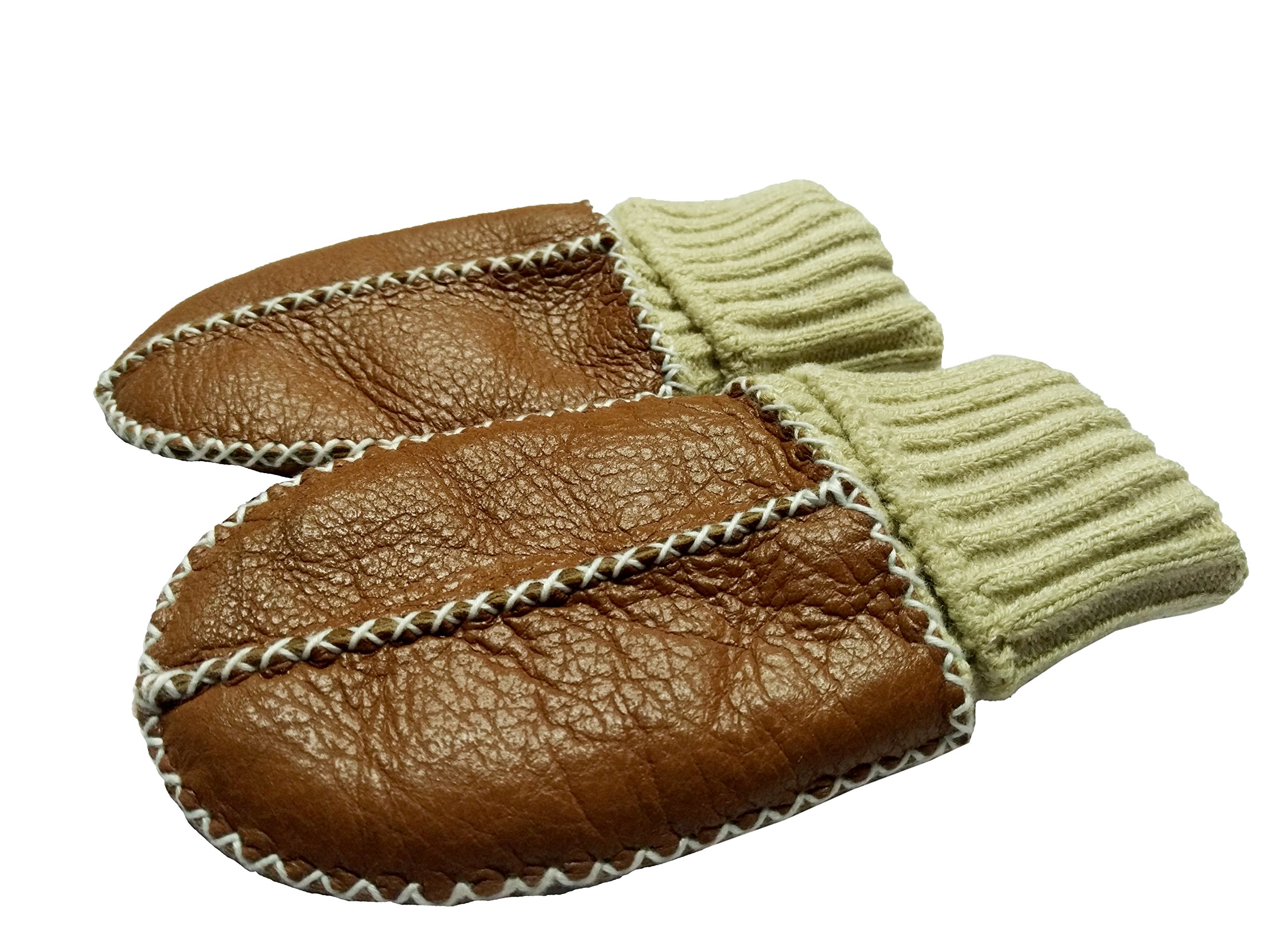 Altabebe Baby Lambskin Mittens, Brown