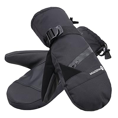 Livingston Men's C-100 Thinsulate Lining Touchscreen Mittens w/Zip Pocket