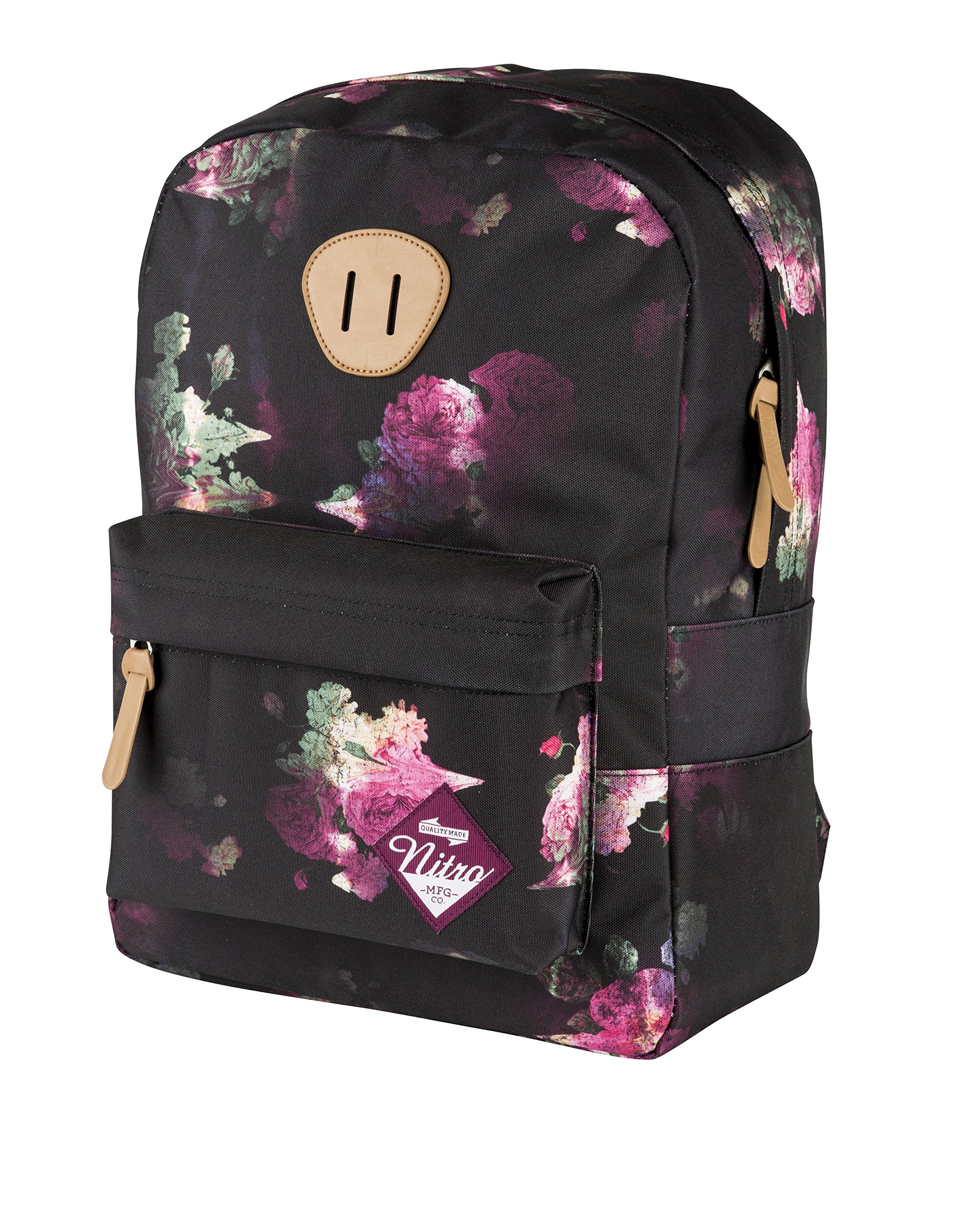 Urban Classic Old School Daypack mit gepolstertem Laptopfach, urbaner Streetpack im Retro-Look, Alltagsrucksack, Schulrucksack, Schoolbag, Black Rose, 20 L, 420 gr — image 1